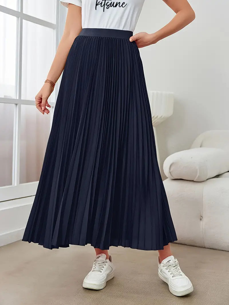 Danna - casual geplooide maxi-rok