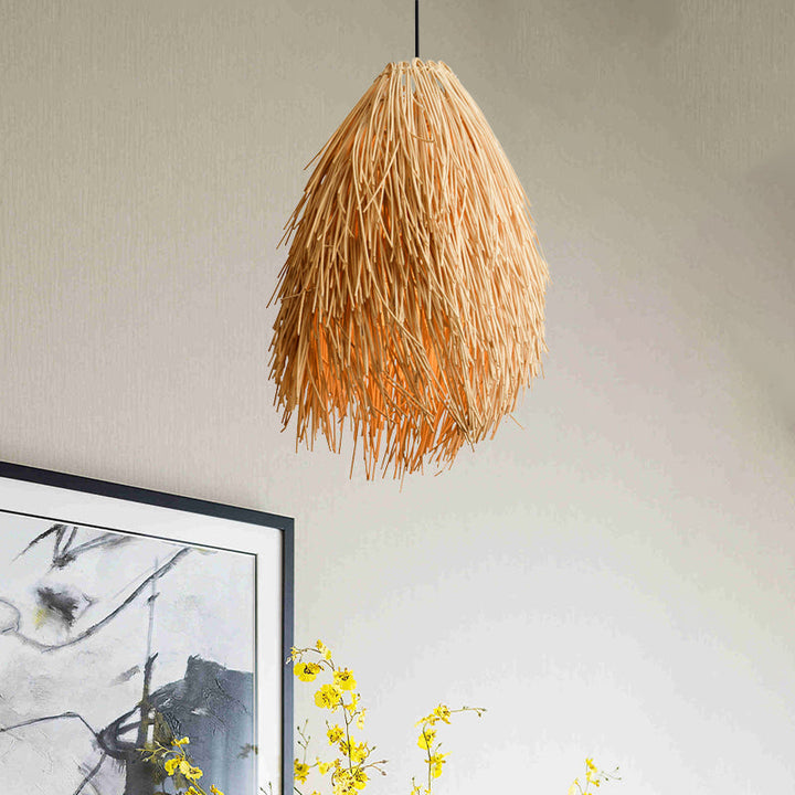 Rustic Radiance - handgemaakte japanse bamboelamp