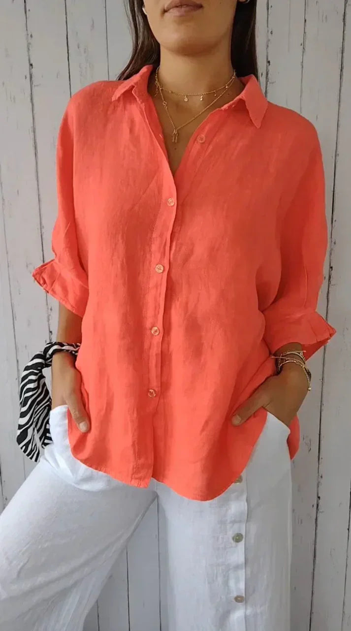 Addilyn - stijlvolle zomerse blouse met knopen