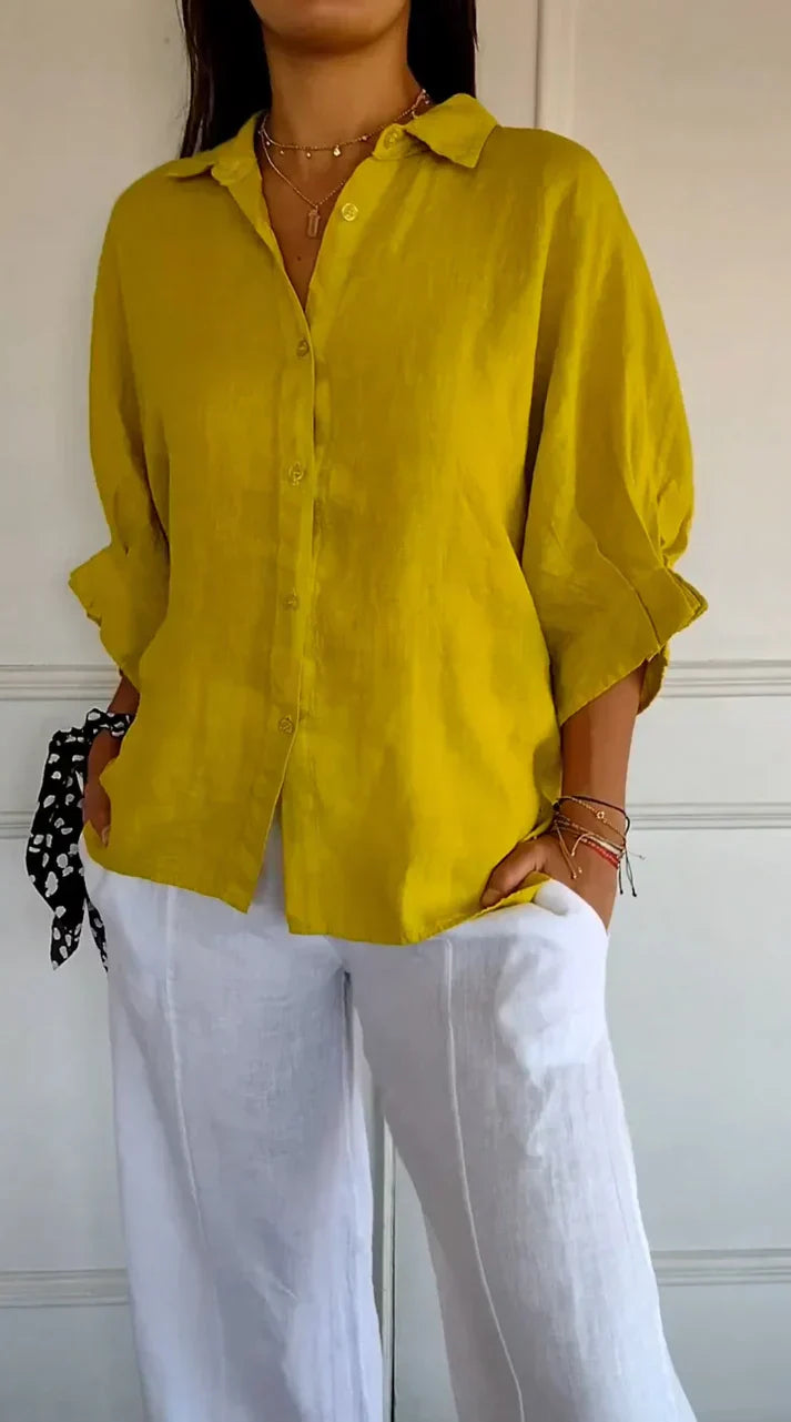 Addilyn - stijlvolle zomerse blouse met knopen