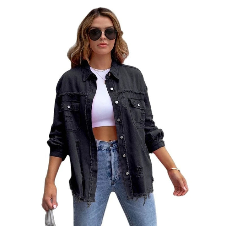 Tylee - stijlvolle losse denim jas