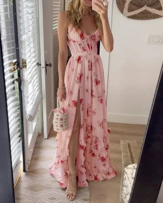 Lyla - elegante korset maxi-jurk