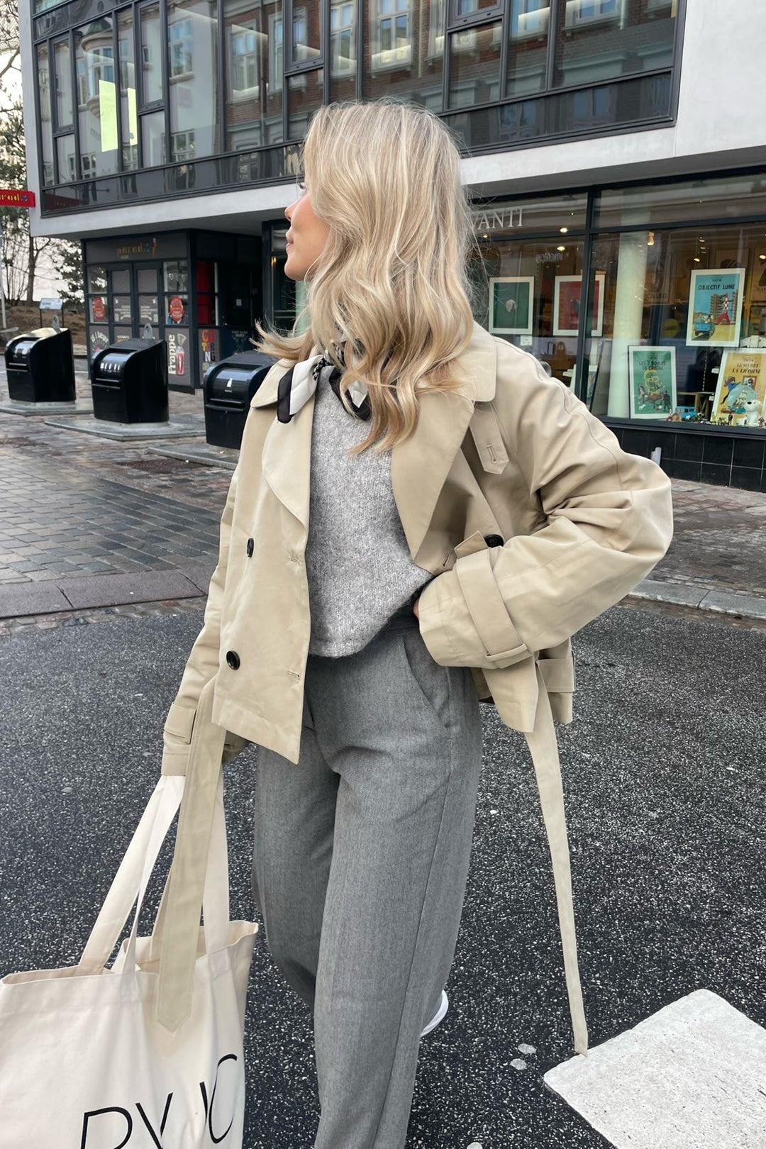 Astrid - casual dubbele trenchcoat