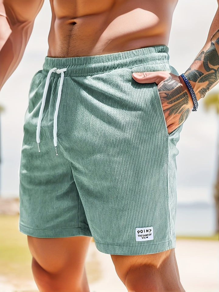 Phillip - corduroy trekkoord zomershort voor heren