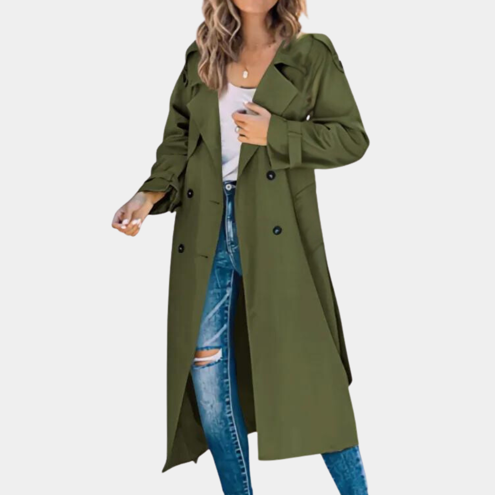 Zelda - lange casual trenchcoat