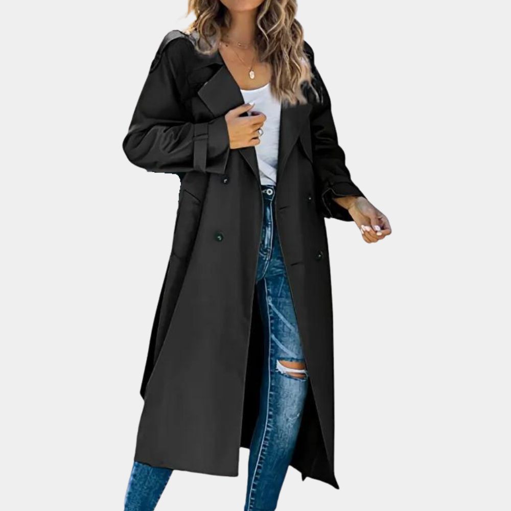 Zelda - lange casual trenchcoat