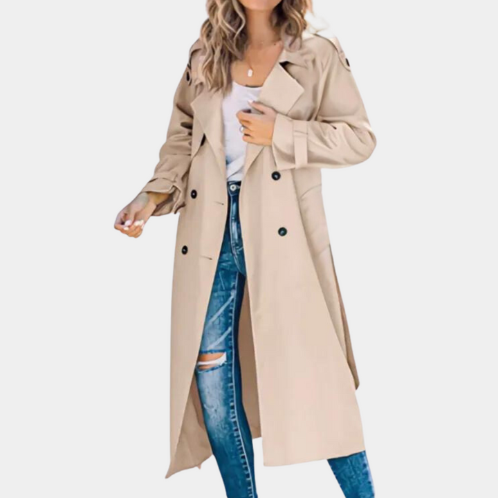 Zelda - lange casual trenchcoat