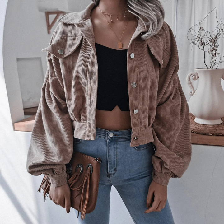 Keilani - casual corduroy cropped jack