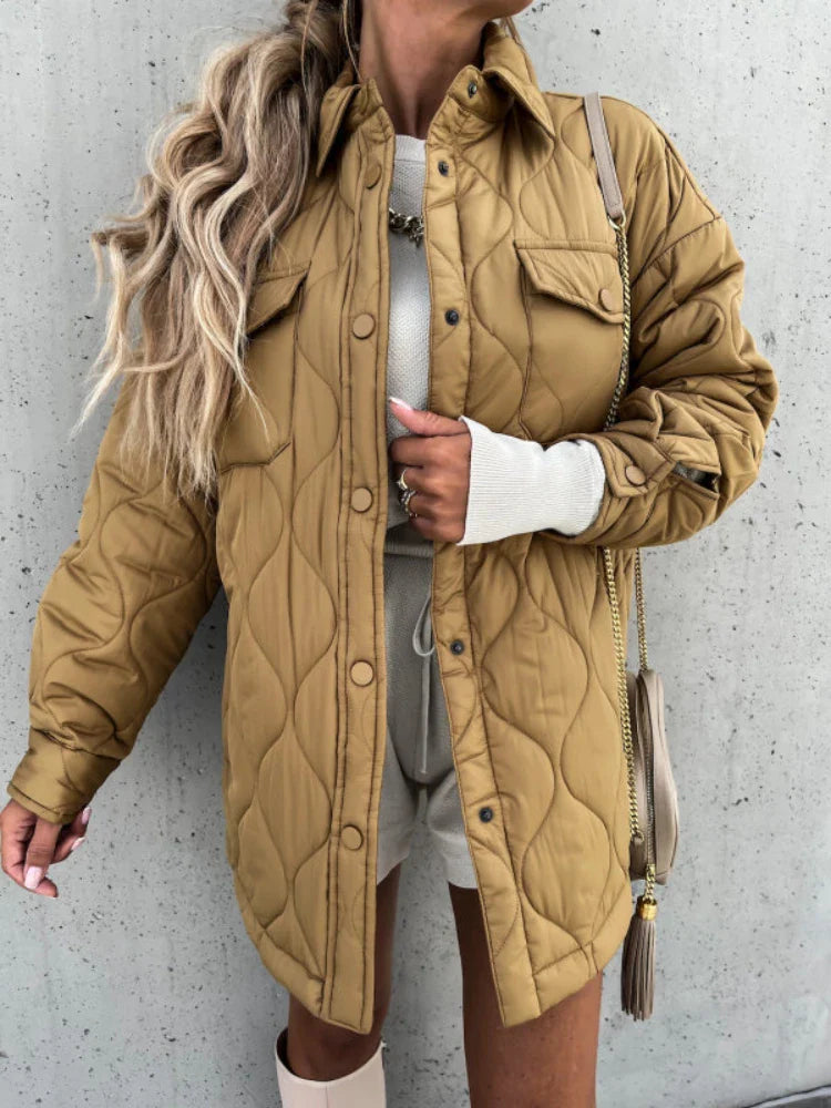 Illiana - kraag puffer winterjas