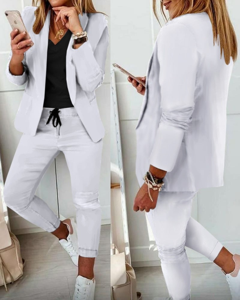 Xyla - elegante blazer set [blazer+broek]