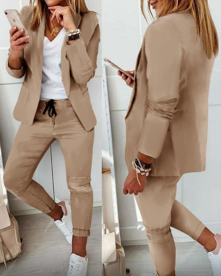 Xyla - elegante blazer set [blazer+broek]