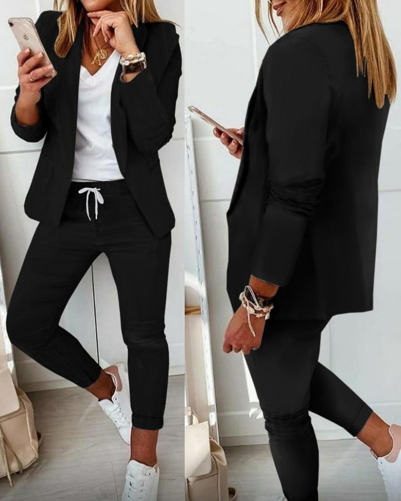 Xyla - elegante blazer set [blazer+broek]