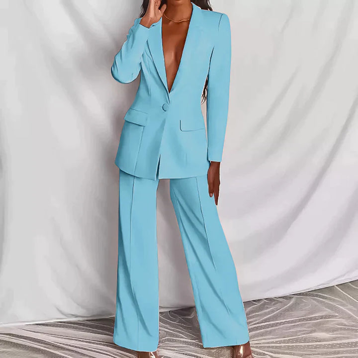 Carly - elegant zakelijk set [Blazer + Broek]