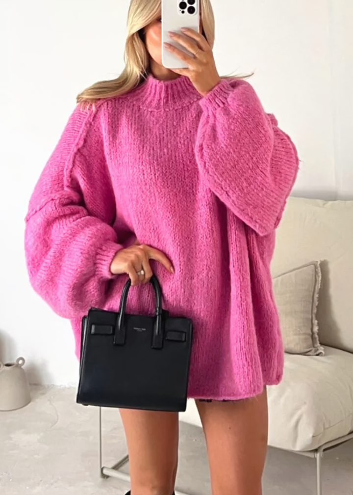 Claire - oversized gebreide o-hals trui