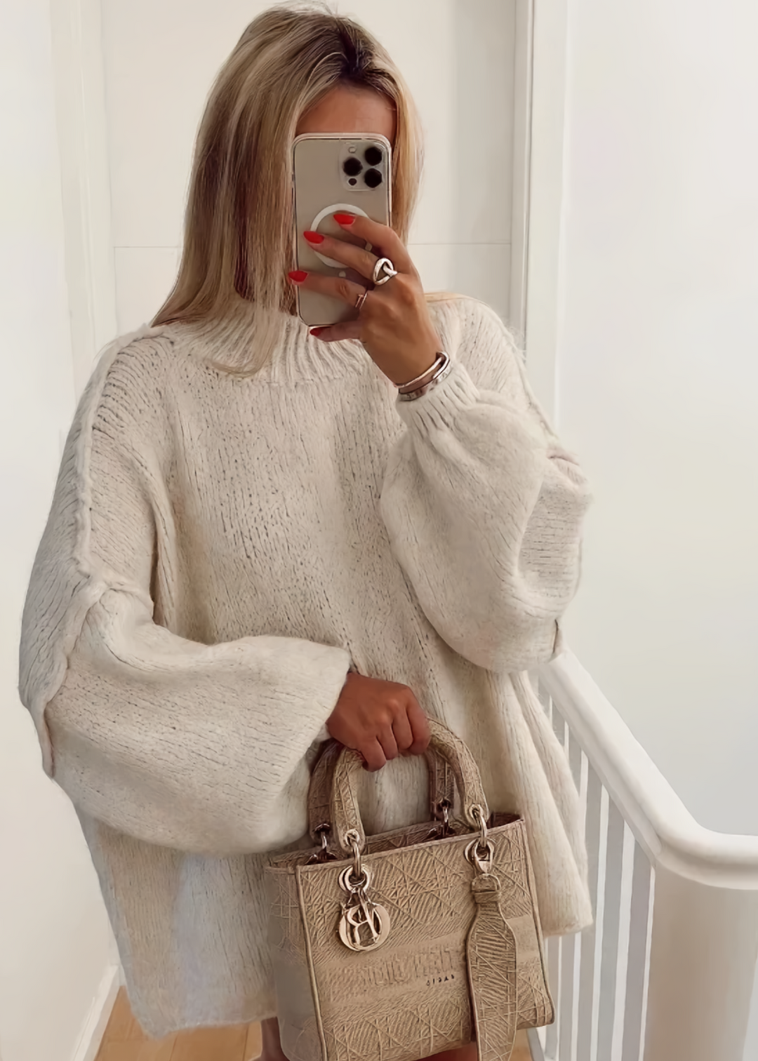 Claire - oversized gebreide o-hals trui