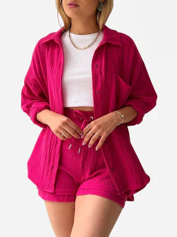 Lillian - casual streetwear zomer set [top+shorts]