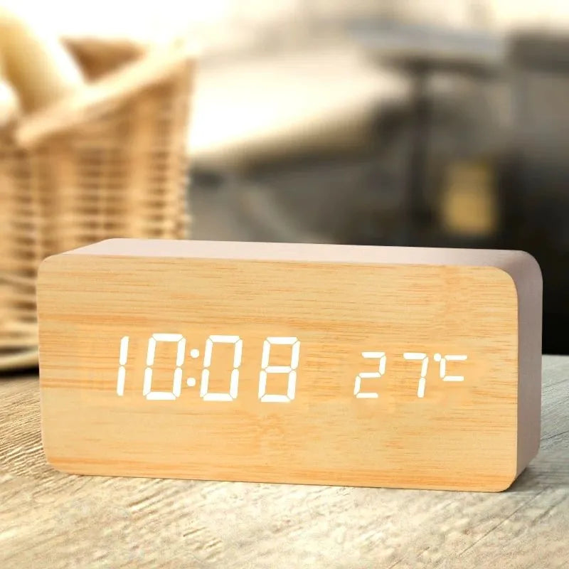 EcoClock - moderne houten bureauklok