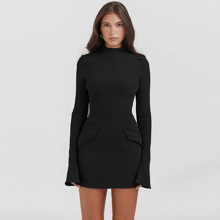 Nayeli - bodycon mini jurk met zakken