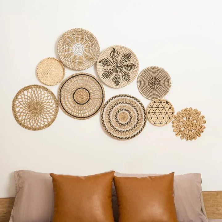 Rustic Rattan - handgemaakte boho manddecoratie