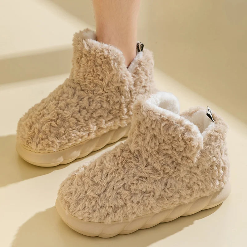 PlushWalk - warme winter pluche pantoffels