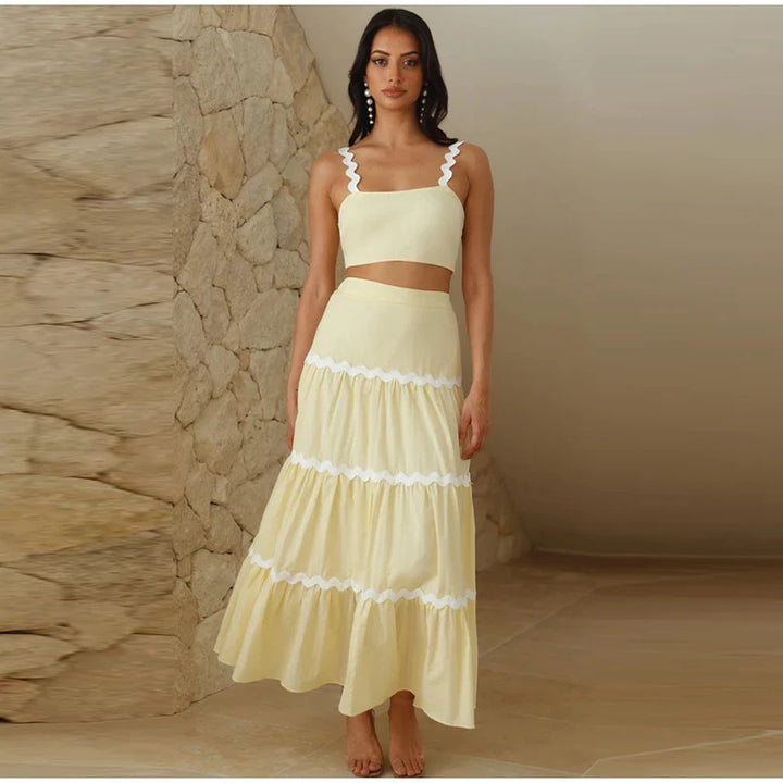 Lily - elegante zomerset [top+rok]