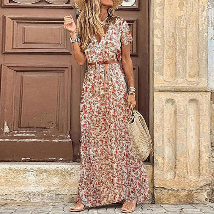 Olivia - boho maxi jurk + gratis riem