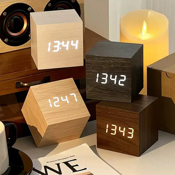 WoodWave - moderne houten digitale klok