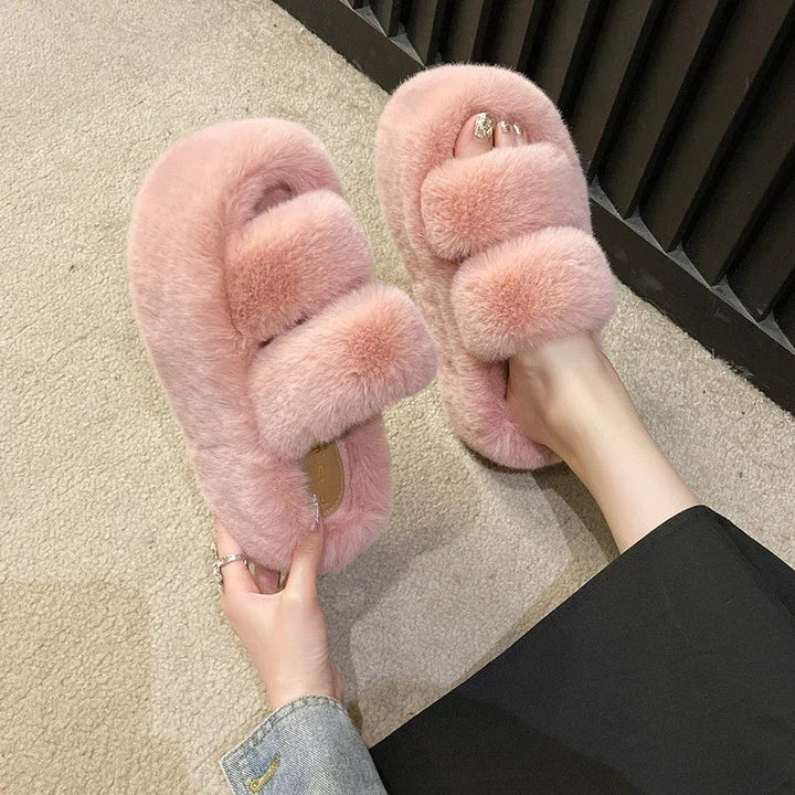 Plush Bliss - zachte fluffy huisslippers