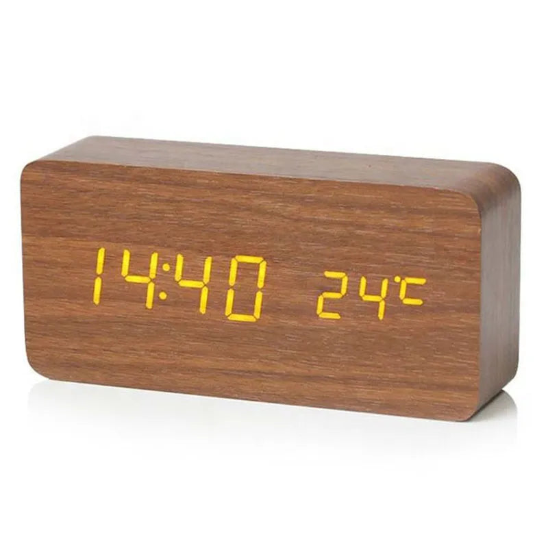 EcoClock - moderne houten bureauklok