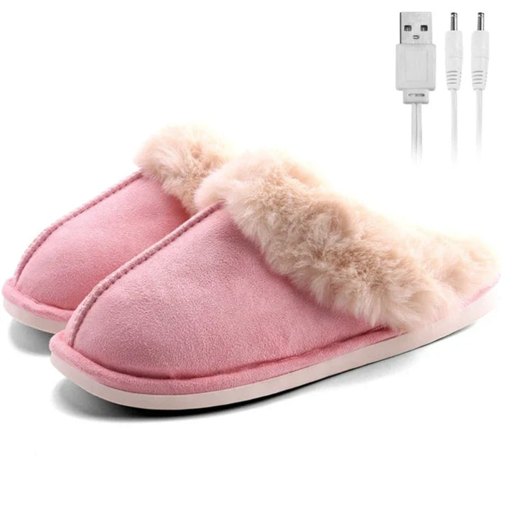 WarmFeet - pluchen binnenschoenen met verwarming