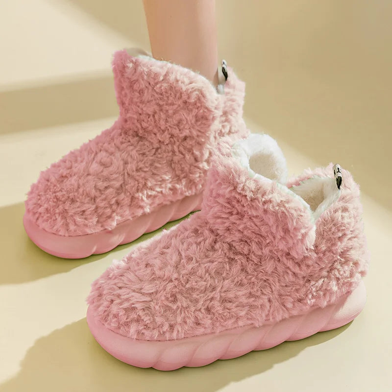 PlushWalk - warme winter pluche pantoffels