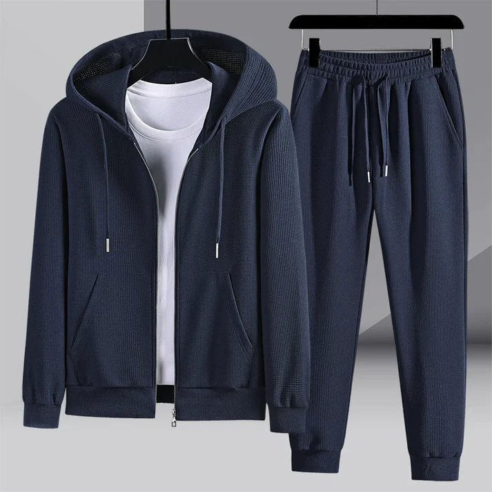 Zachary - gebreide loungewear set [jas + broek]