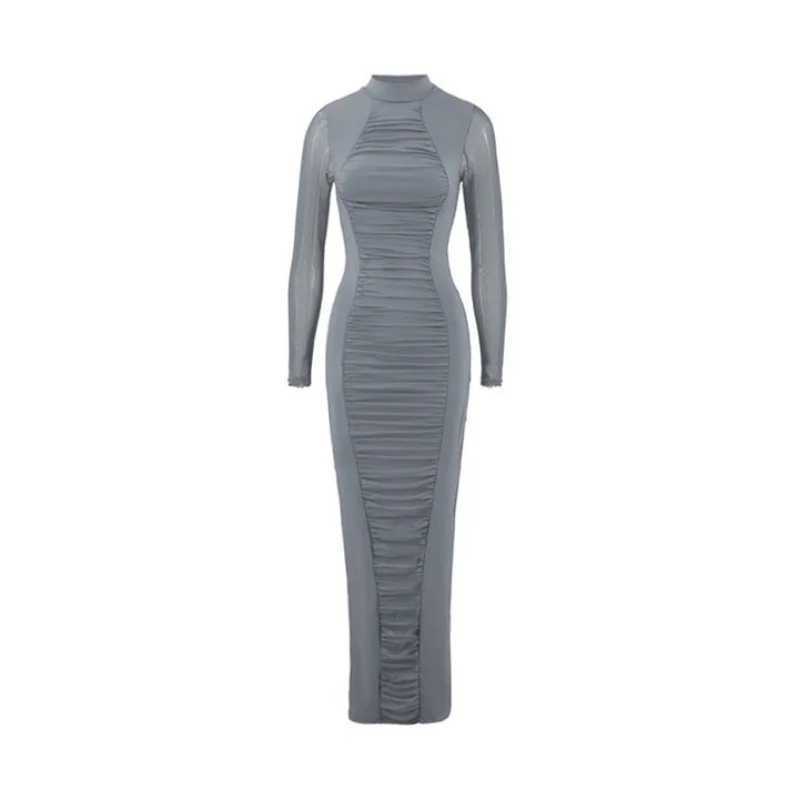 Scarlett - geplooide bodycon lange jurk