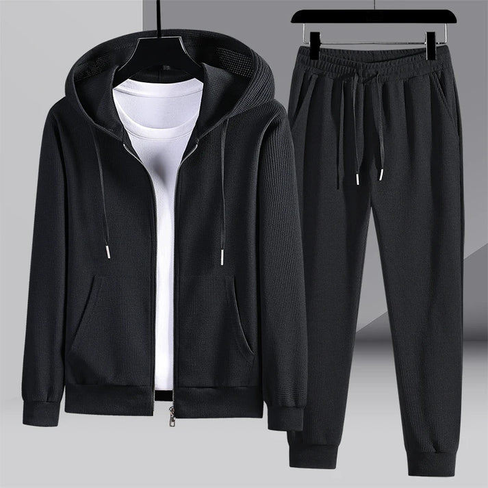 Zachary - gebreide loungewear set [jas + broek]