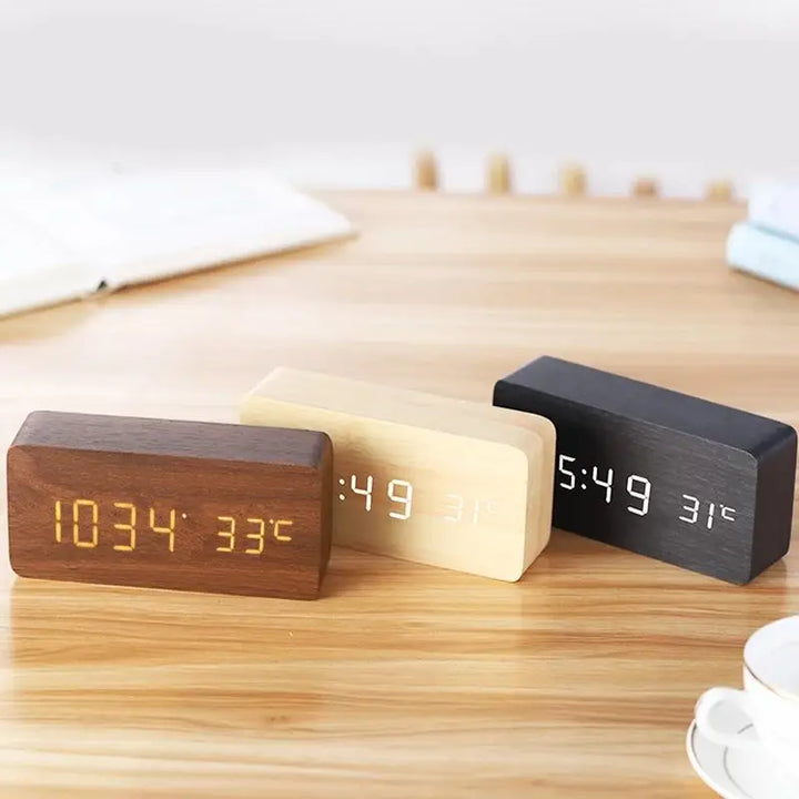 EcoClock - moderne houten bureauklok