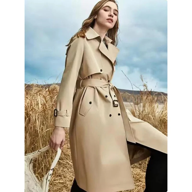 Rosalina - winter trenchcoat met kant