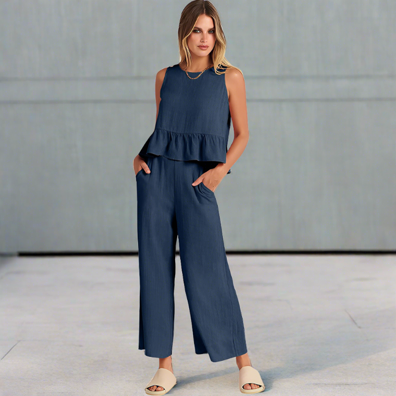 Elle - elegant casual set [top+broek]