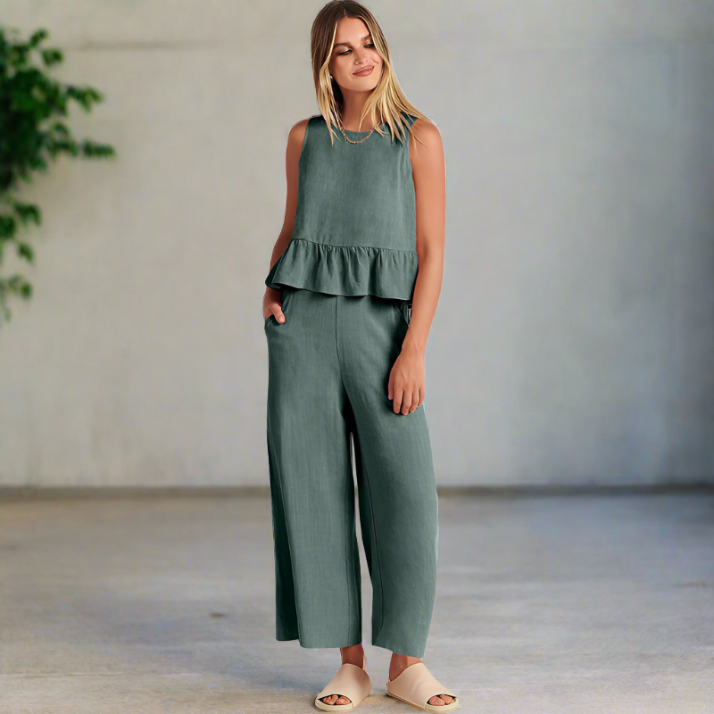 Elle - elegant casual set [top+broek]