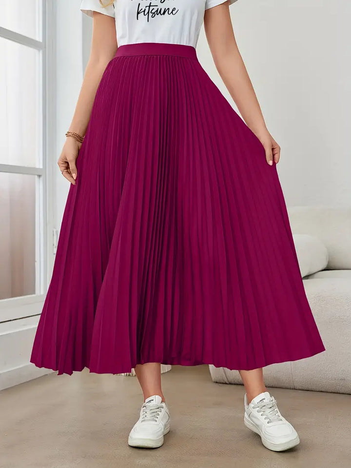 Danna - casual geplooide maxi-rok