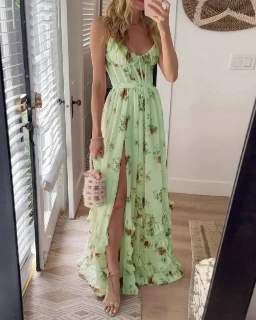 Lyla - elegante korset maxi-jurk