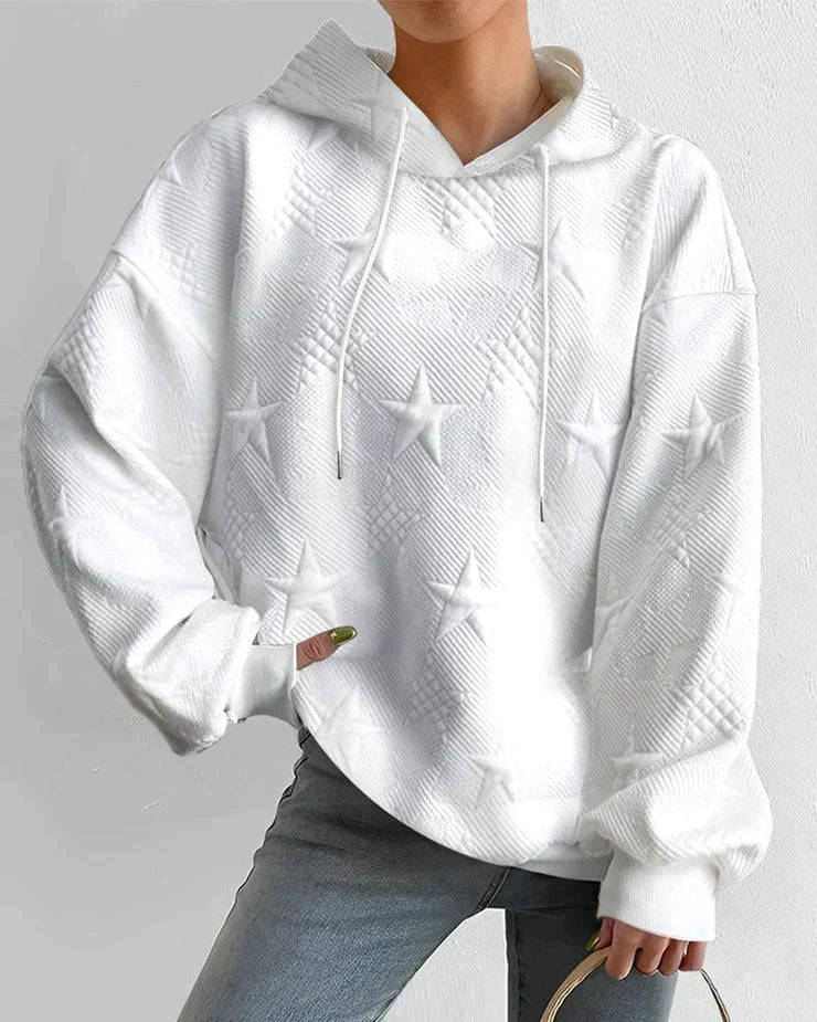 Ashley casual sweatshirt met capuchon