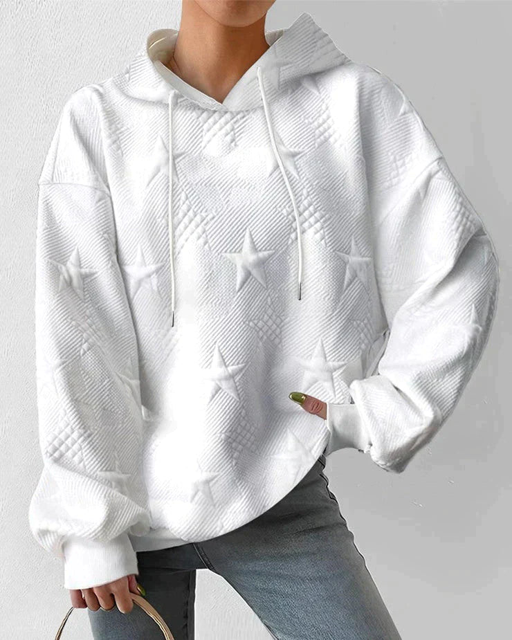 Ashley casual sweatshirt met capuchon