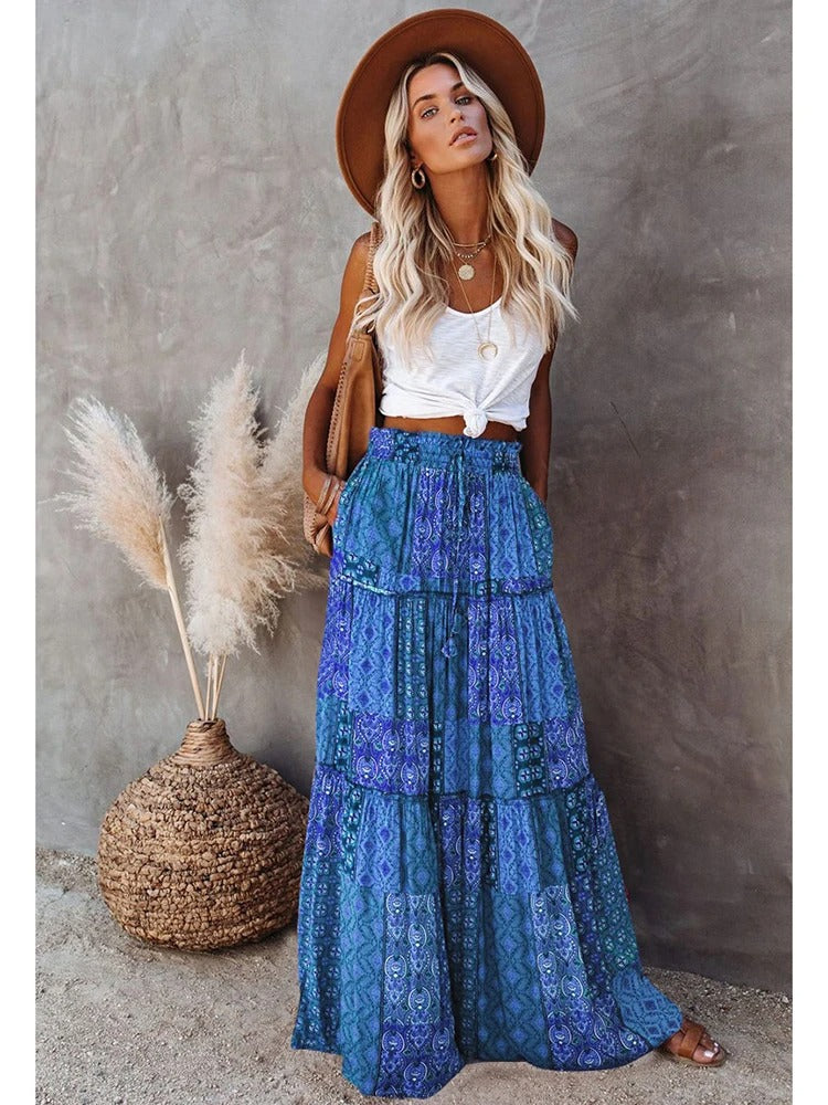 LEILANI vintage bohemian maxirok