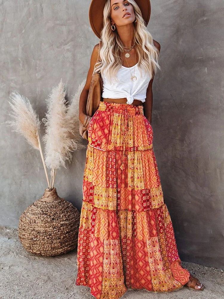 LEILANI vintage bohemian maxirok