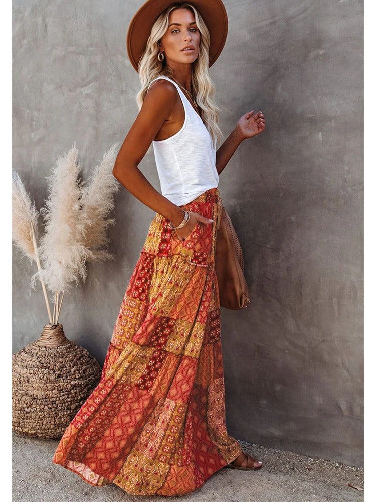 LEILANI vintage bohemian maxirok