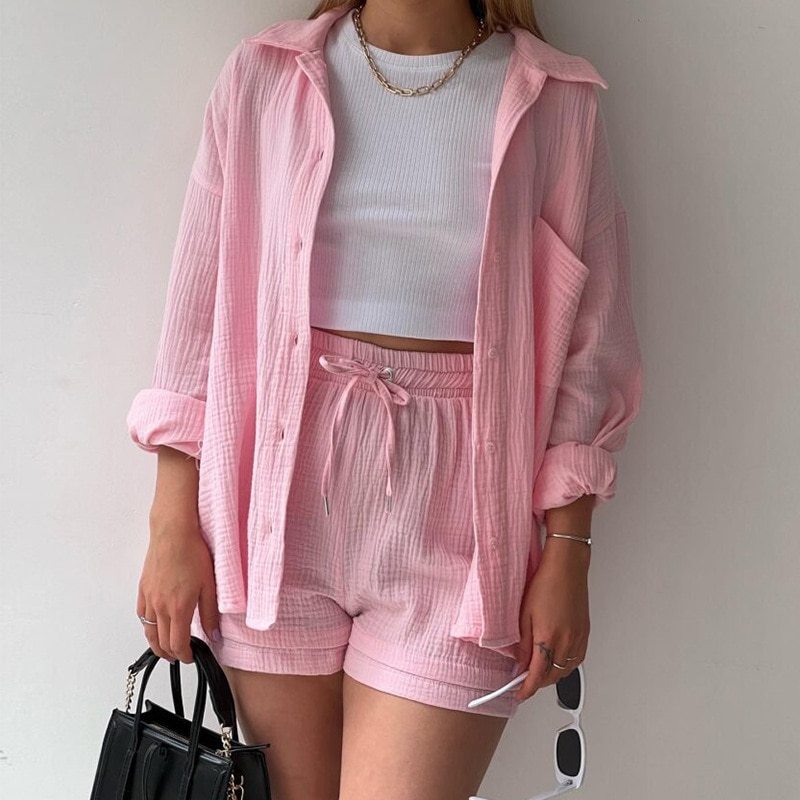 Lillian - casual streetwear zomer set [top+shorts]