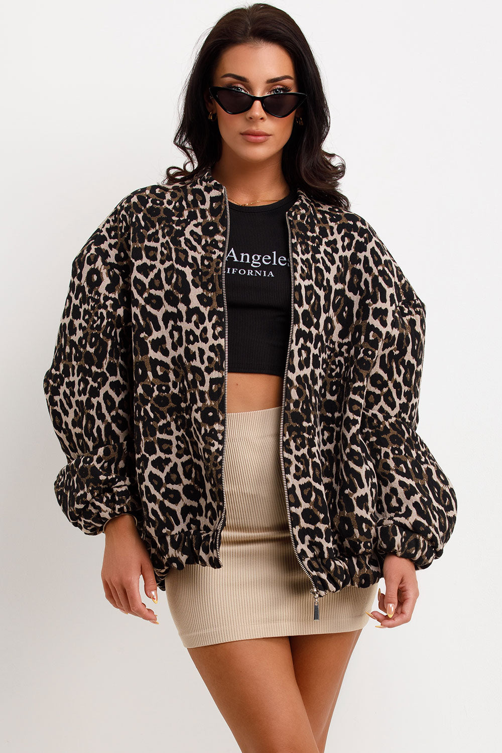 Kara - trendy leopard bomberjack