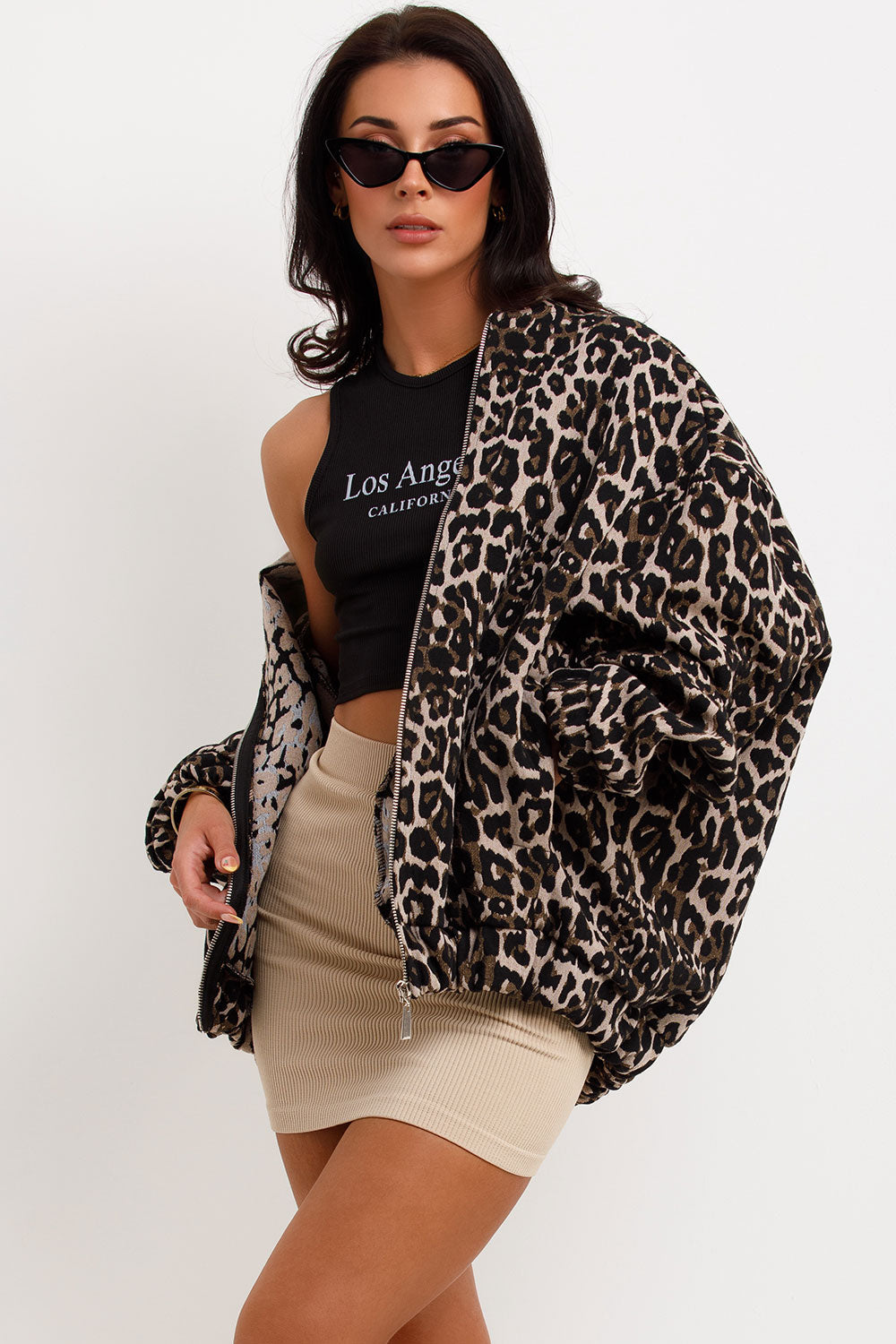 Kara - trendy leopard bomberjack