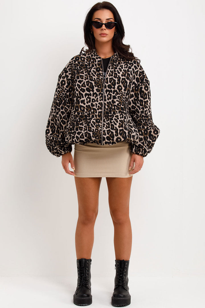 Kara - trendy leopard bomberjack